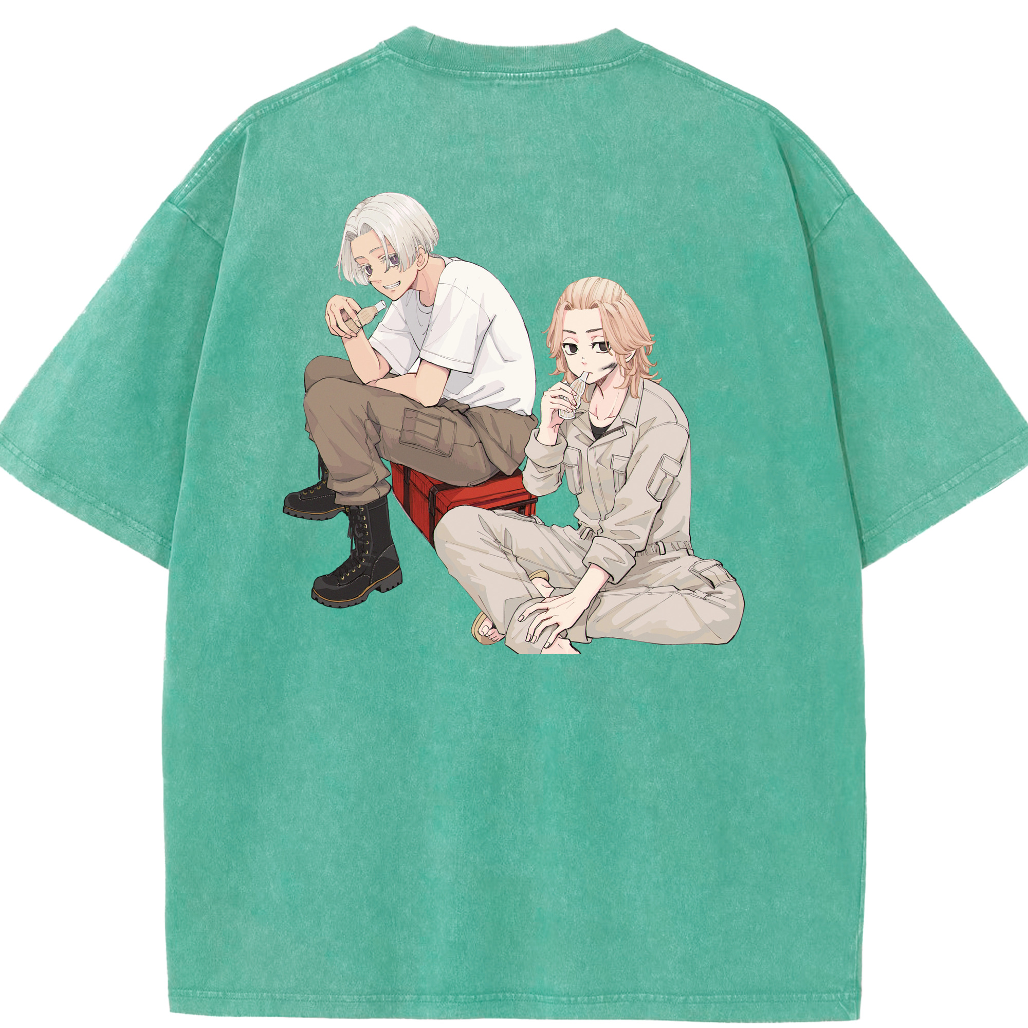 （画像用） 東京リベンジャーズ Tokyo Revengers 綿100% ヴィンテージ風 半袖Tシャツ（背面プリント）